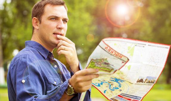 Tourist in Russland