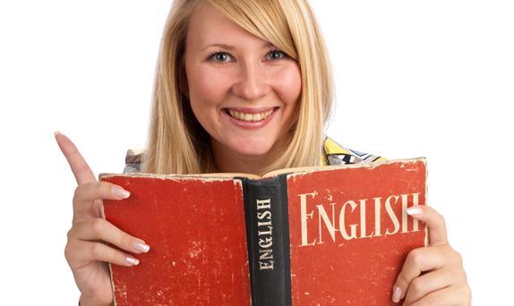 Russin lernt Englisch