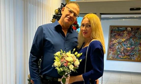 Glückliches Paar: Viktoriya und Christian