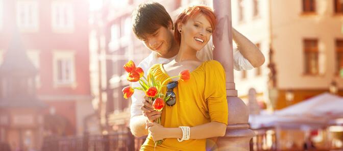 Blumen schenken